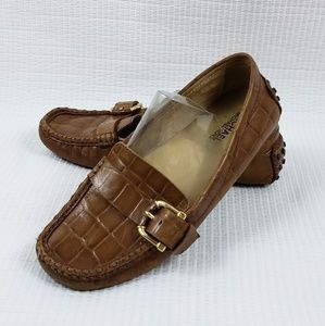 Michael kors Brown Leather loafers Shoes size 7M